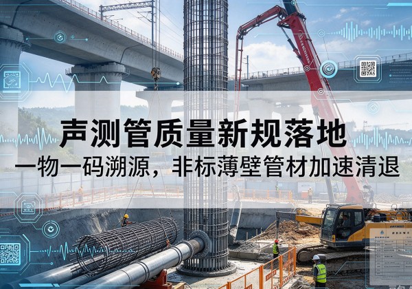 甘井子声测管质量新规落地，一物一码溯源，非标薄壁管材加速清退